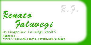renato faluvegi business card